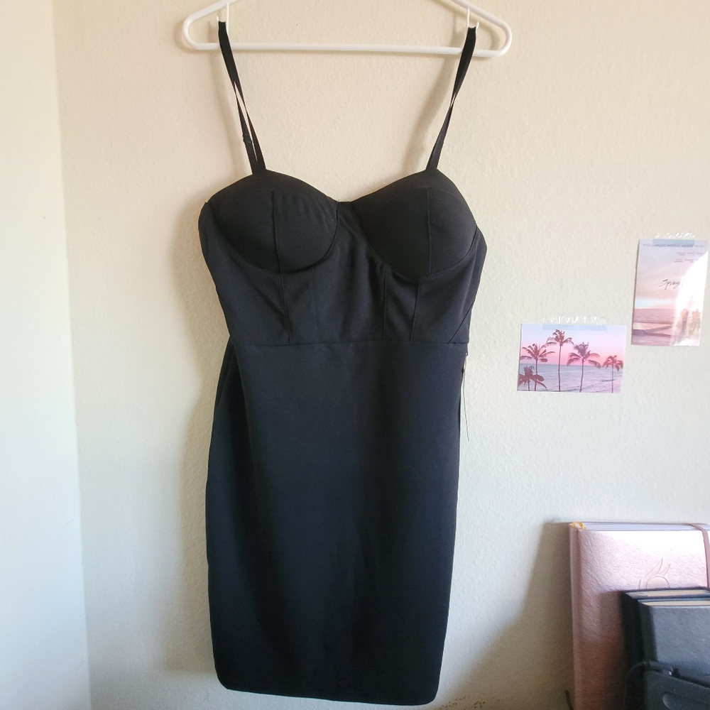Black Bodycon Mini Dress